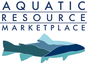 The Aquatic Resource Marketplace Logo With Fish